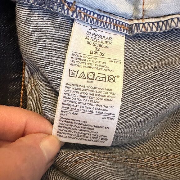 GAP 1969 Jean Women 32 S Dark Wash Stretch Mid Rise True Skinny NWT - Picture 4 of 9